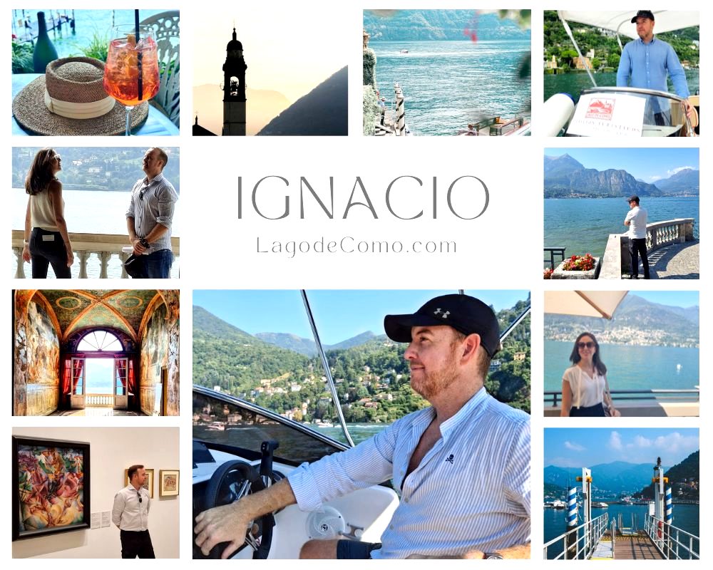 Ignacio Martínez en el Lago de Como