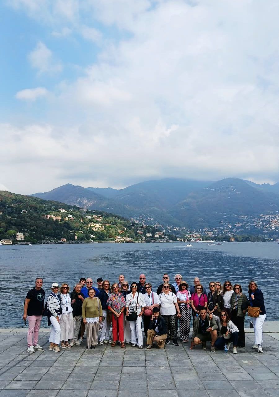 Una de nuestras visitas en el Lago de Como